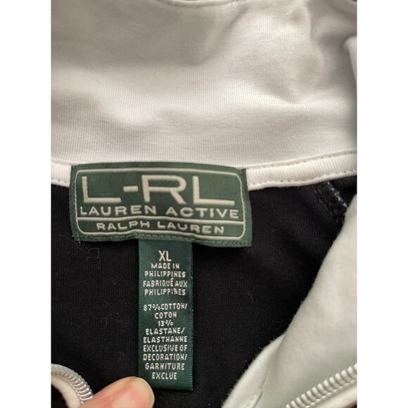 EUC Lauren Ralph Lauren Active Black Zip-Up Jacket - Picture 4 of 4